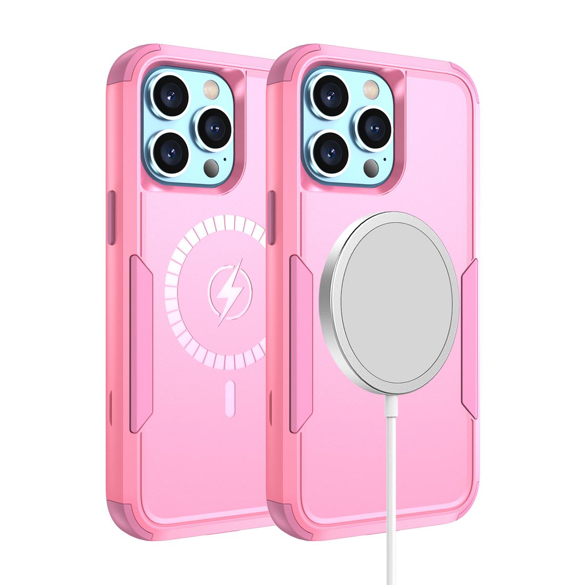 iPhone 14 PRO 6.1" Tough Shockproof Hybrid Case with [Magnetic Circle] – Rugged Protection & MagSafe Compatible