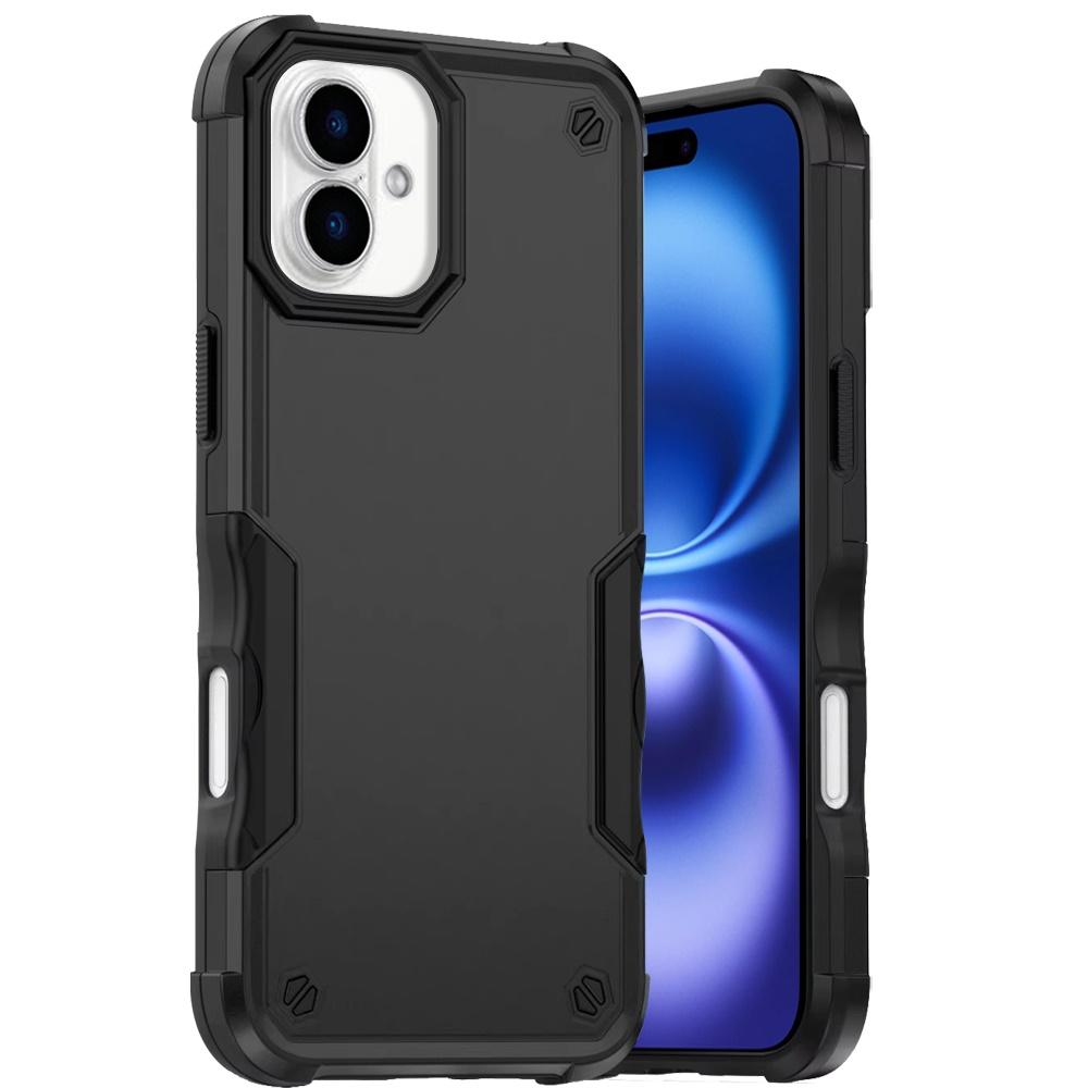 For iPhone 17 High Quality Exquisite Tough Shockproof Hybrid Case Cover – Black, photo 2 of 4