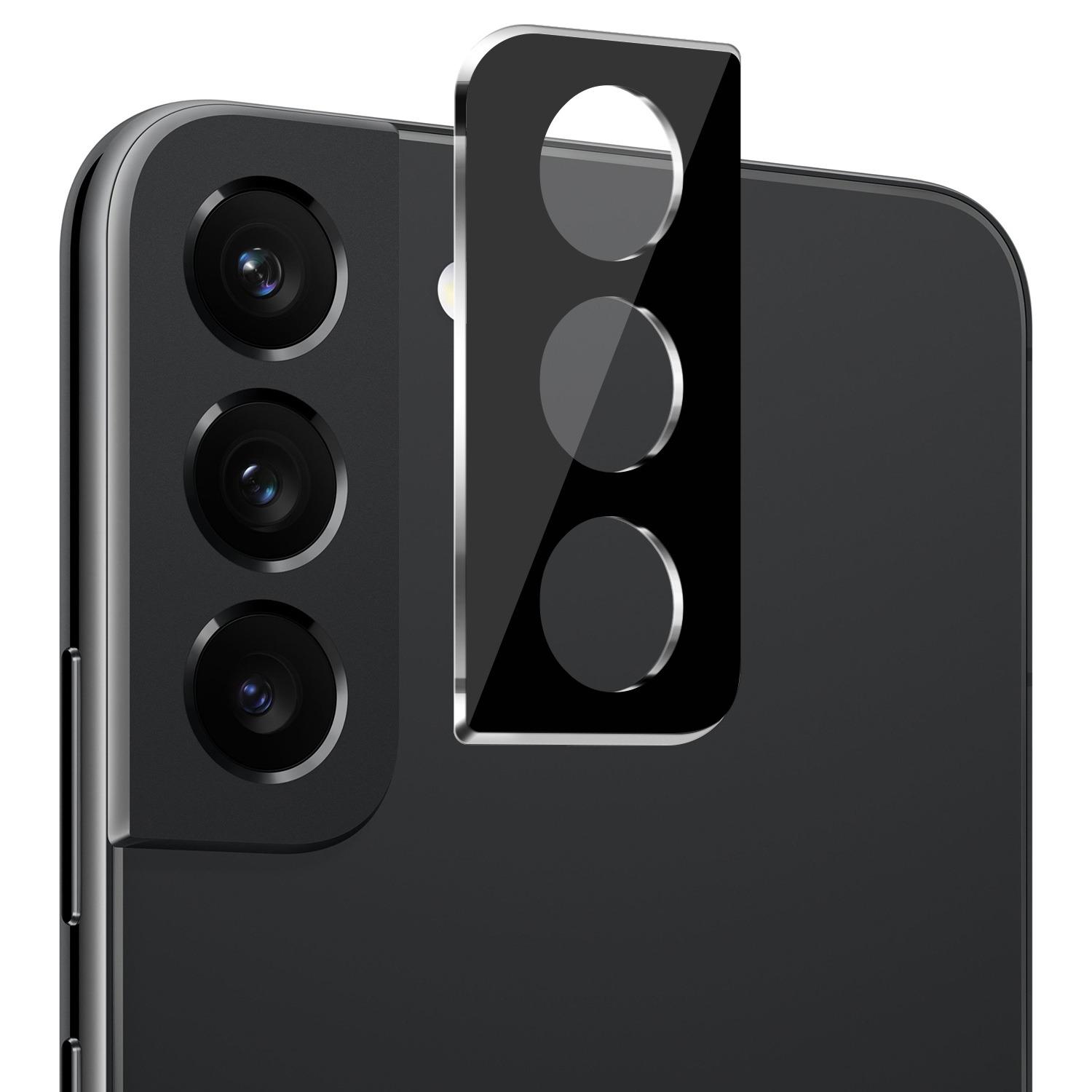 Samsung Galaxy S22 Black Camera Lens Protector Tempered Glass