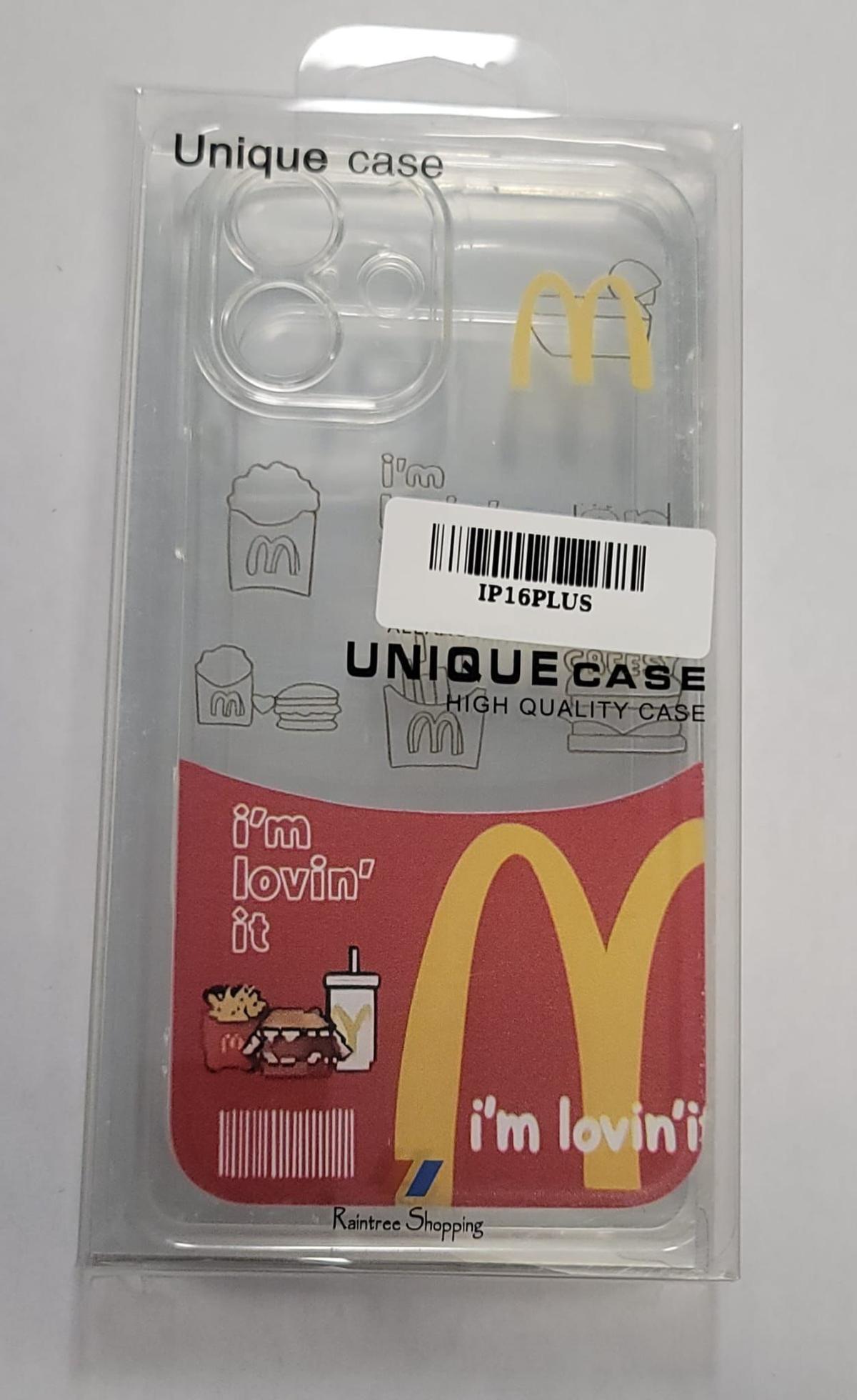 iPhone 16 Plus Case – Fast Food “I’m Lovin’ It” Design