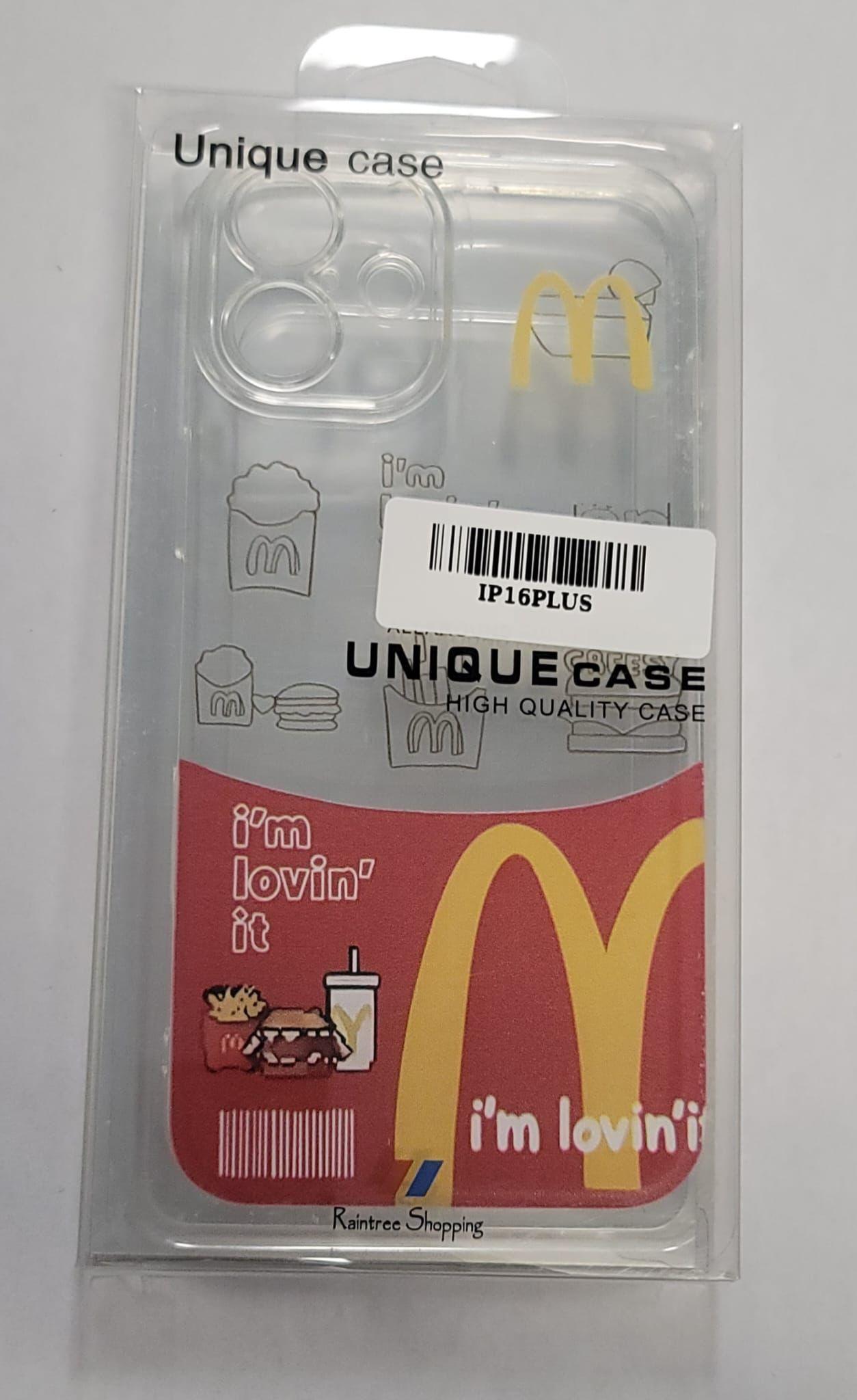 iPhone 16 Plus Case – Fast Food “I’m Lovin’ It” Design