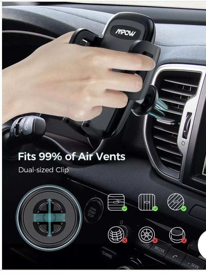 Universal Air Vent Car Phone Mount (MPOW), photo 2 of 5