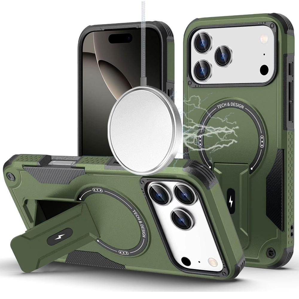 IPhone 17 Pro Cases Sturdy Bracket Kickstand Magnetic Hybrid, photo 3 of 4