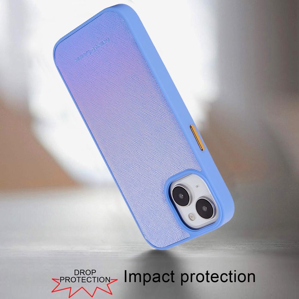 iPhone 15 METKASE (Magnetic) Premium Two-Tone PU Leather Hybrid Case with Lanyard & MagSafe Support, photo 2 of 7