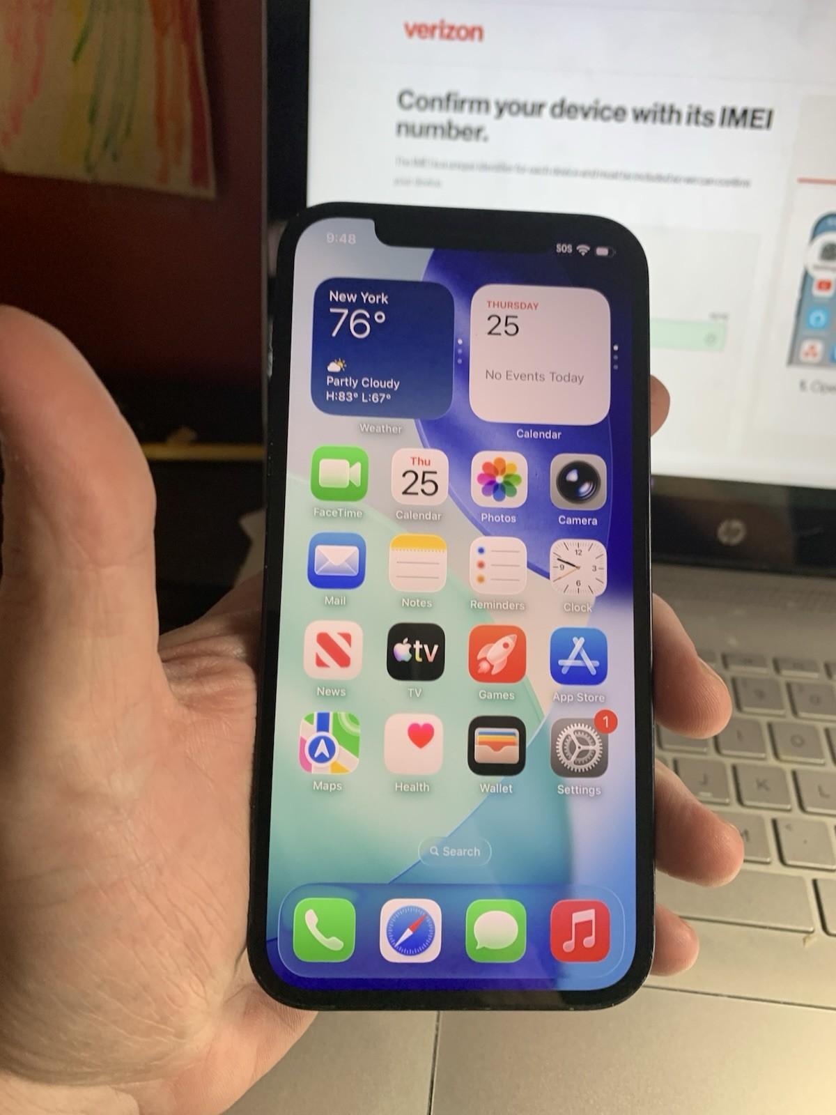 iPhone 12 64GB – Unlocked, Good Condition, 100% Original Parts (Not Refurbished). Comes with 90 Days Warranty. Fully tested and ready to use., photo 3 of 5