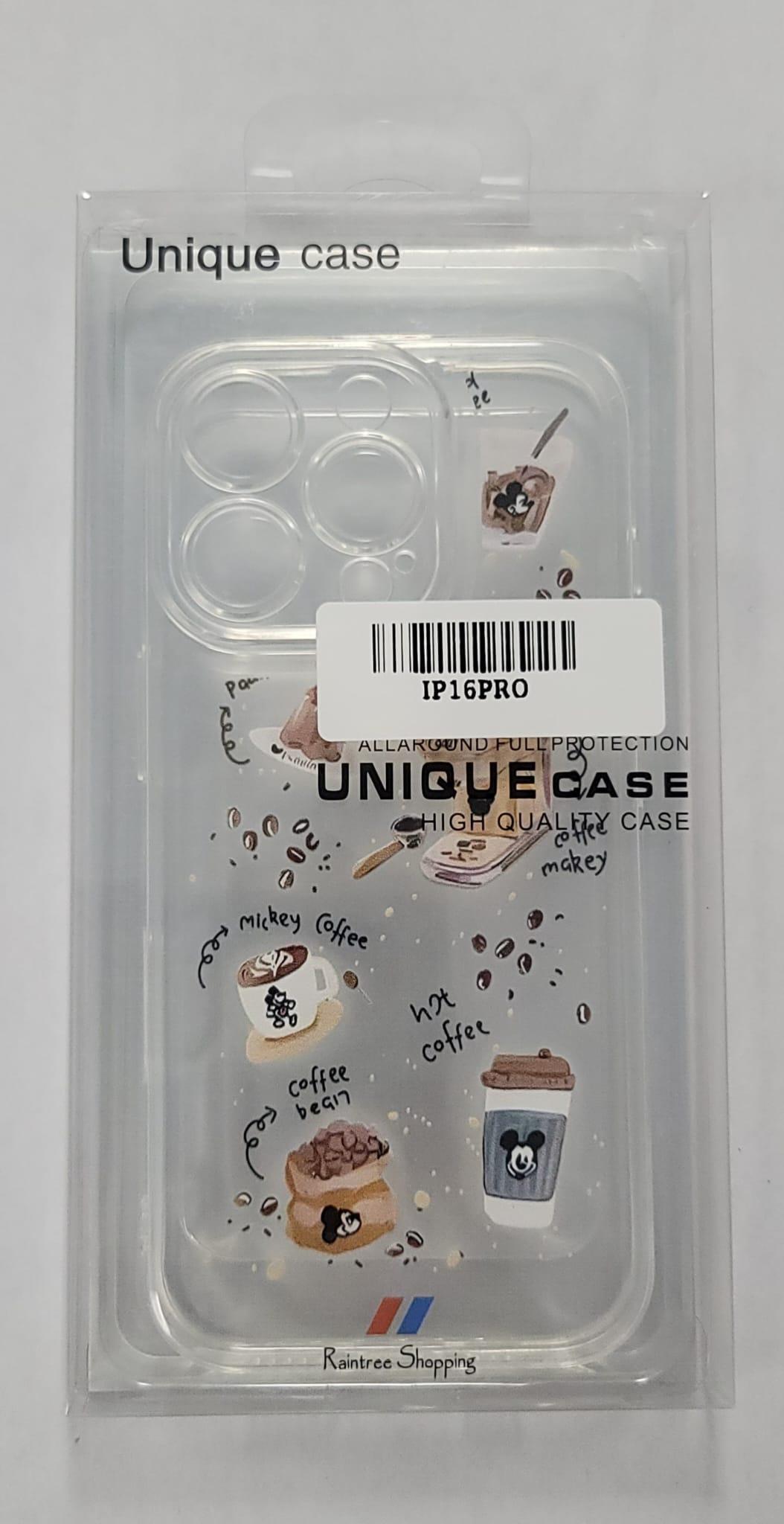 Mickey Coffee Theme iPhone 16 Pro Case – Brewed With Cuteness