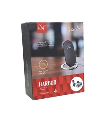 Premium Wireless Charger with Fast charging horizontally or vertically 10W in Black, photo 2 of 2