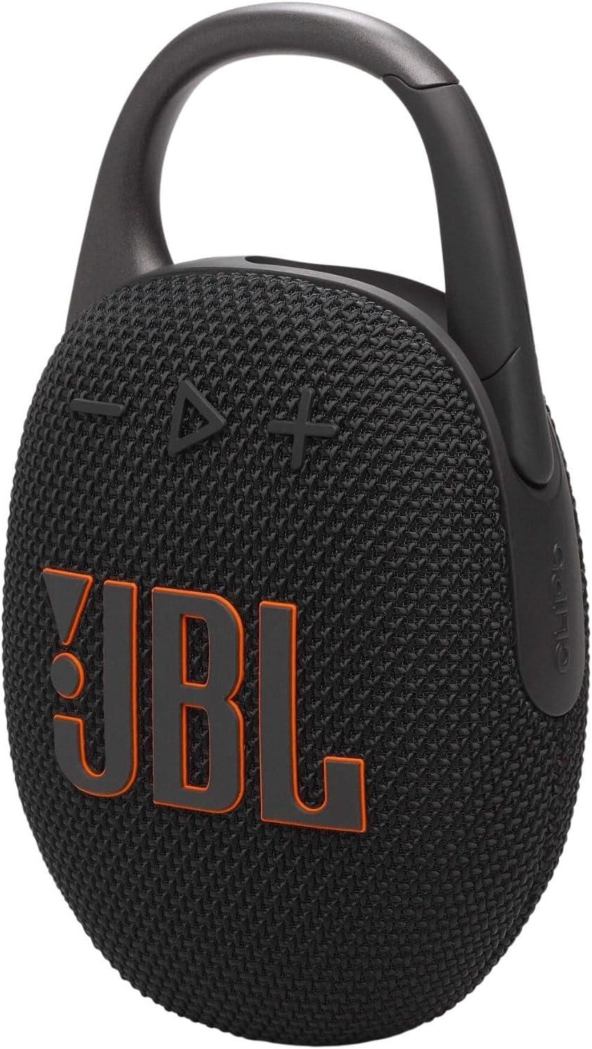 JBL Clip 5 - Ultra-Portable, Waterproof & Dustproof Bluetooth Speaker, Big Pro Sound with Punchy bass, Integrated Carabiner, Up to 12 Hours of Play, Made in Part with Recycled Materials (Black), photo 4 of 7