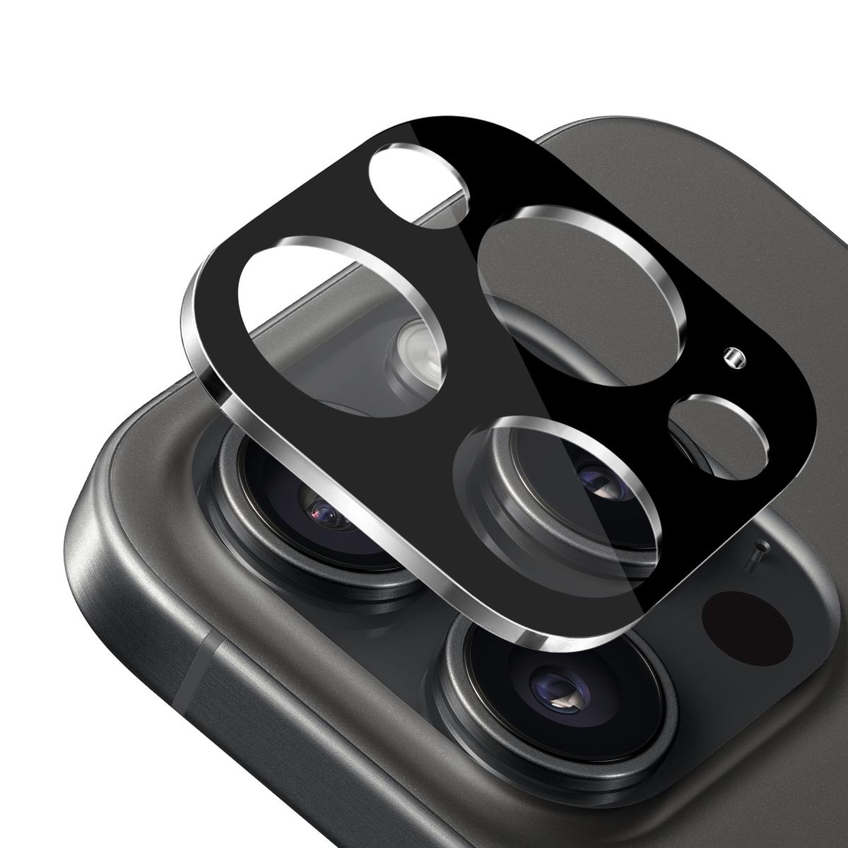 iPhone 15 Pro Camera Lens Colored Edge Tempered(2.5D) - Black, photo 2 of 2