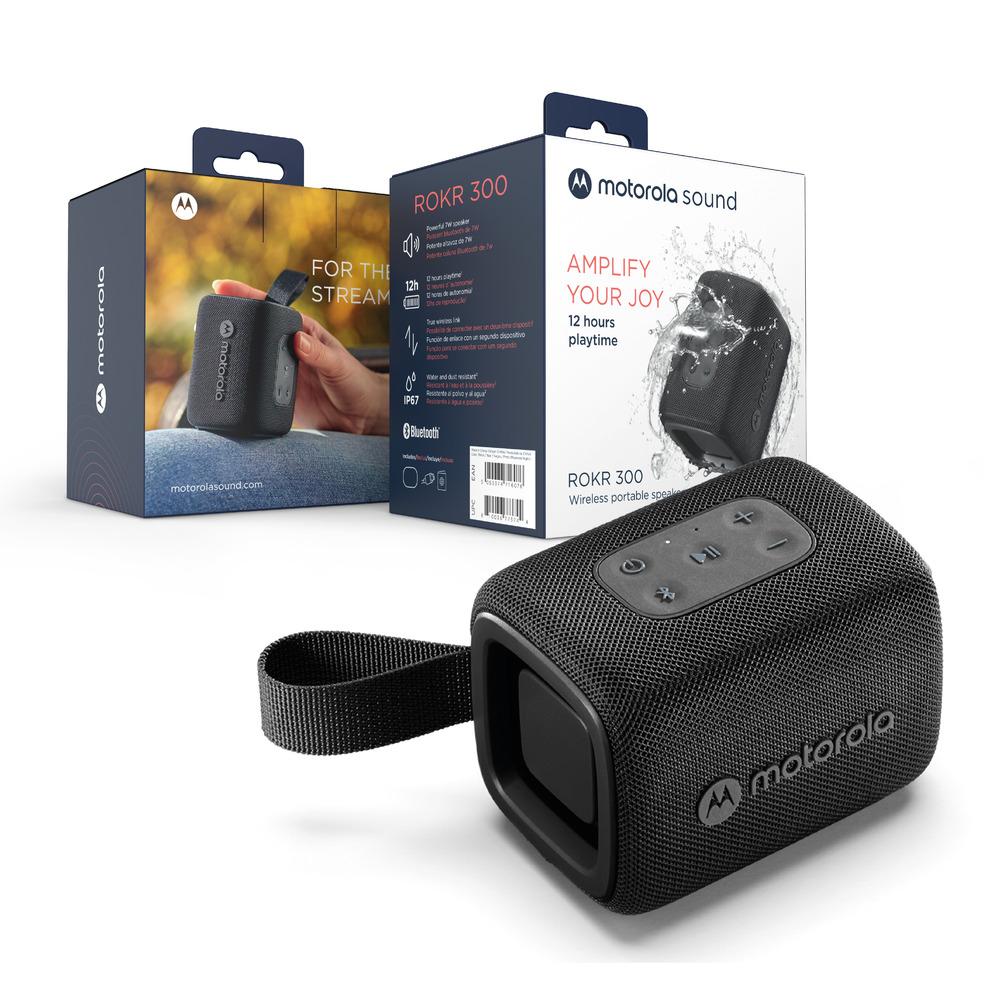Motorola ROKR 300 Compact portable Bluetooth speaker-BLACK