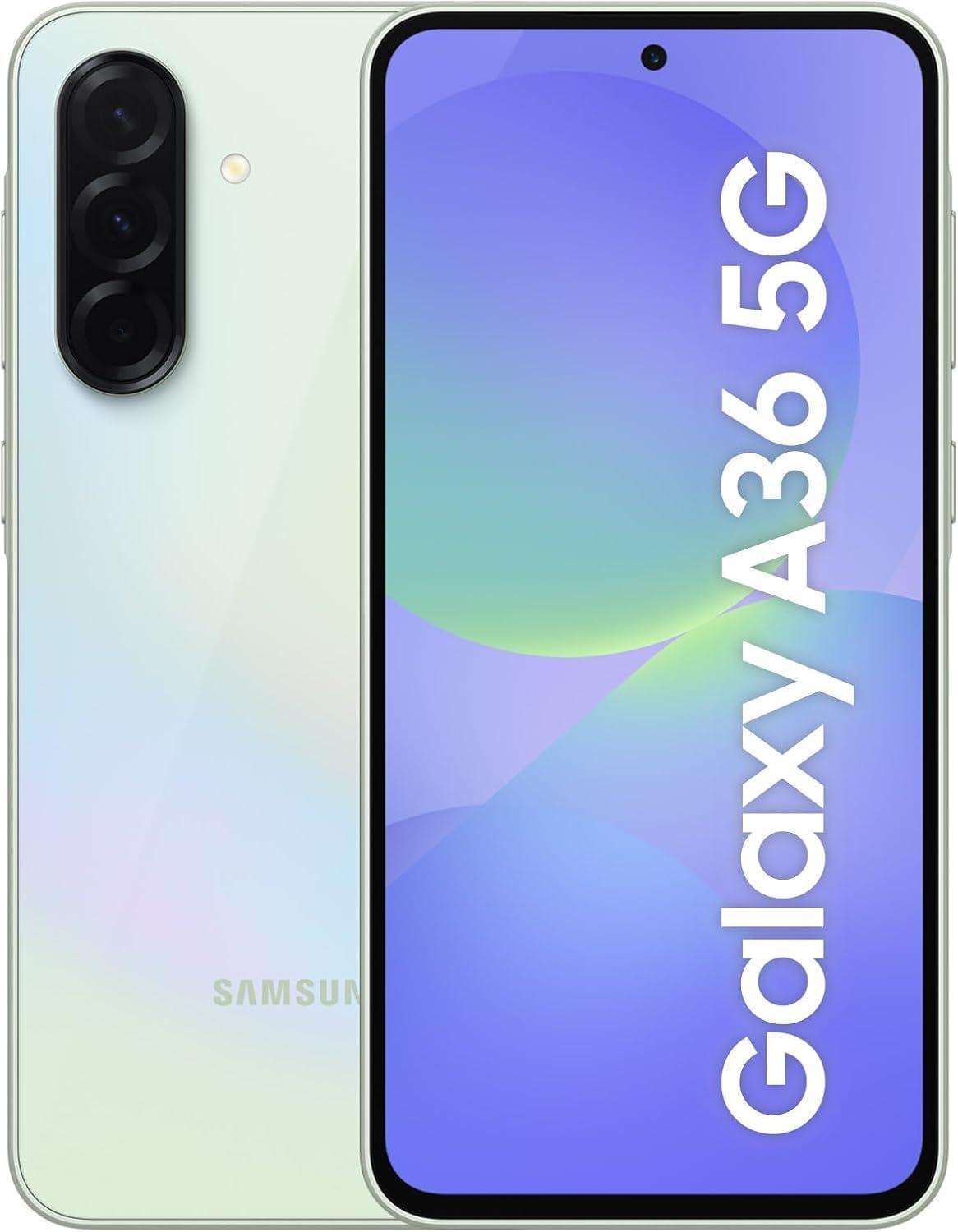 Samsung Galaxy A36 5G AI 128GB | Factory Unlocked | 6.6" Display | 50MP Camera | US Version | 1-Year Manufacturer Warranty (Black & Awesome Lime)