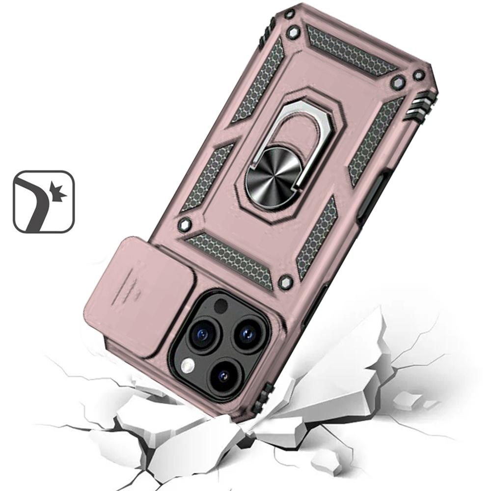 iPhone 16 Pro 6.3" Magnetic Ring Stand Case | Shockproof Protective Cover with Camera Guard & Kickstand, photo 6 of 9