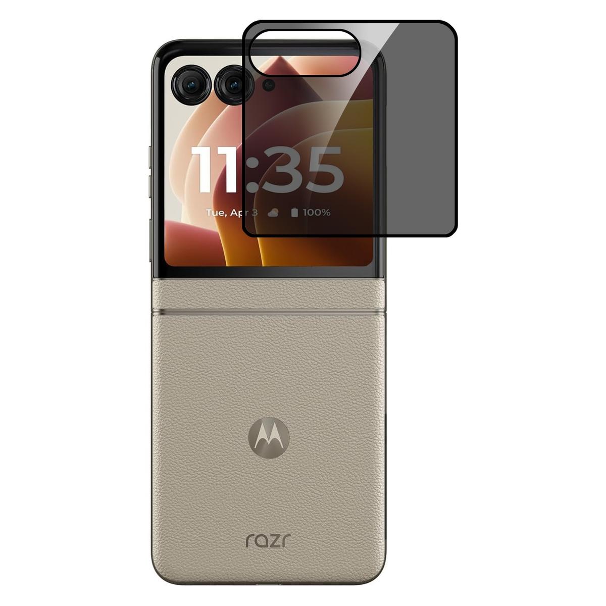 Motorola Razr+ Plus 2024 Privacy Curved Edge Tempered Glass, photo 2 of 2