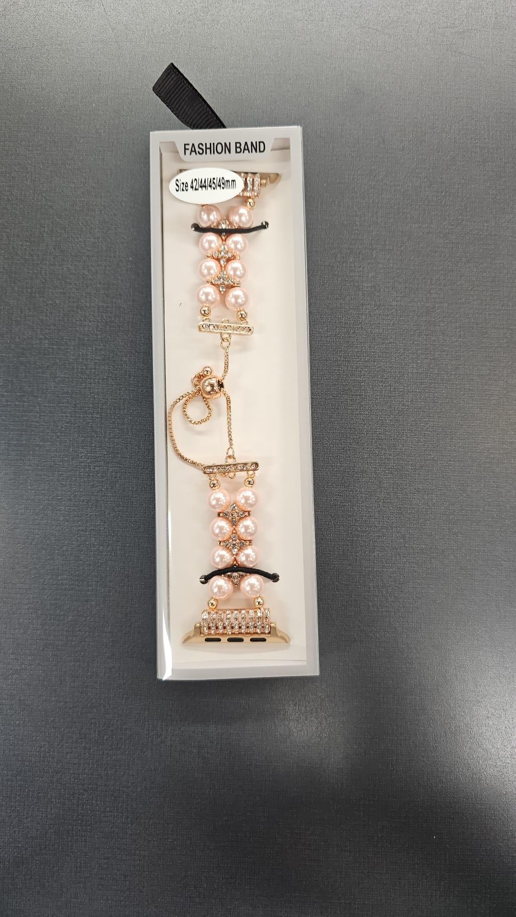 Fashionable And High-End Chain Pearl Strap For Apple Watch /42/44/45/49mm, photo 4 of 4