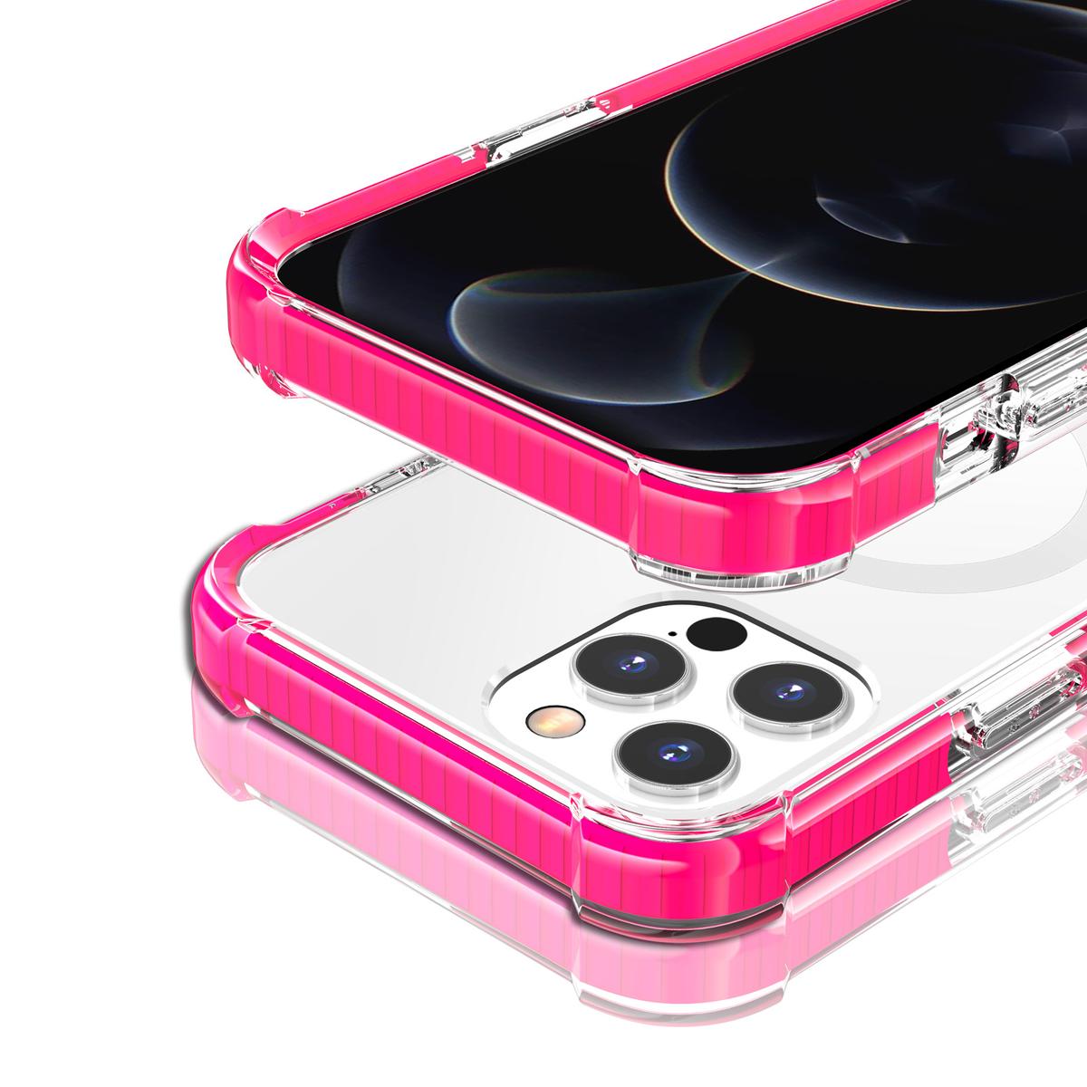 iPhone 14 PLUS Acrylic [Magnetic Circle] Tough 2.5mm Transparent Shockproof Hybrid Case | Heavy-Duty Clear Protection, photo 6 of 12