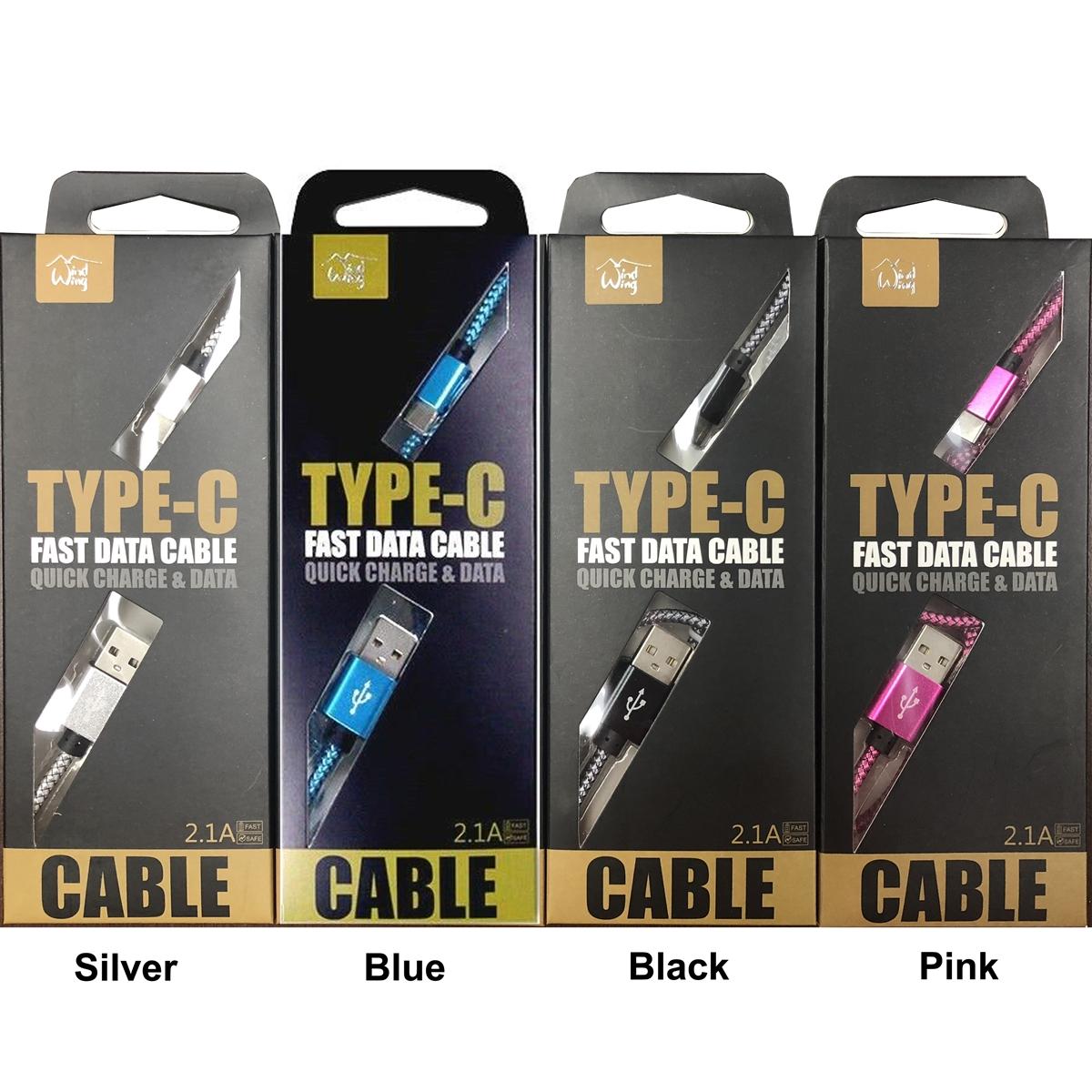 Heavy Duty 6-feet Fabric Type-C cable - Pink, photo 6 of 6