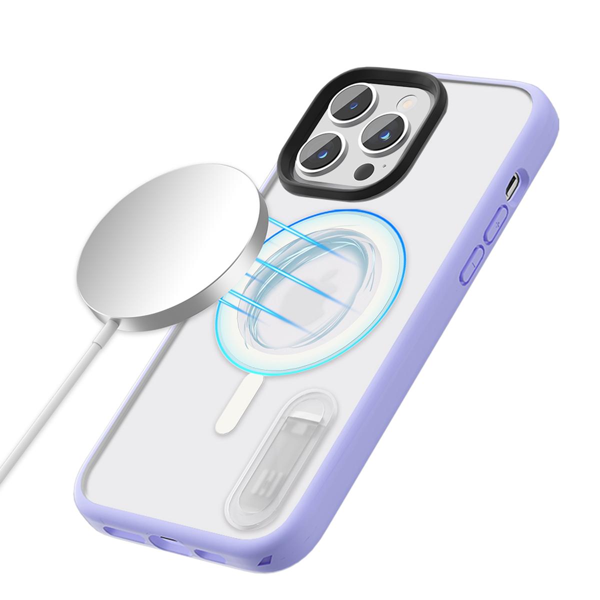 iPhone 14 PRO 6.1" Greatest Clear Acrylic [Magnetic Circle] Tough Shockproof Hybrid Case with Metal Buttons – Heavy-Duty & MagSafe Compatible, photo 6 of 17