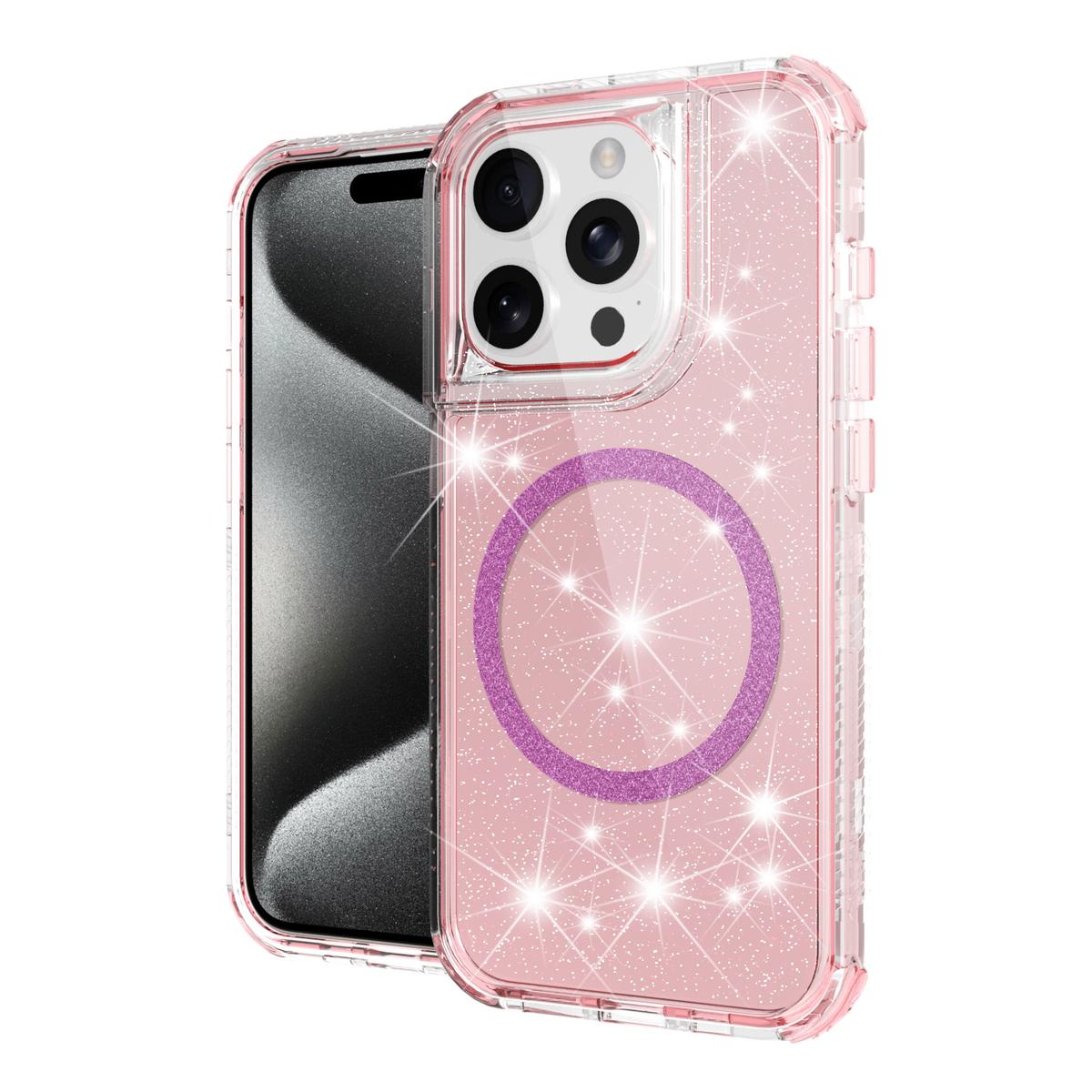 iPhone 14 Pro Max 6.7" Magnetic Space Gradient Hybrid Case – Two Tone Finish with Camera Protection, photo 3 of 7