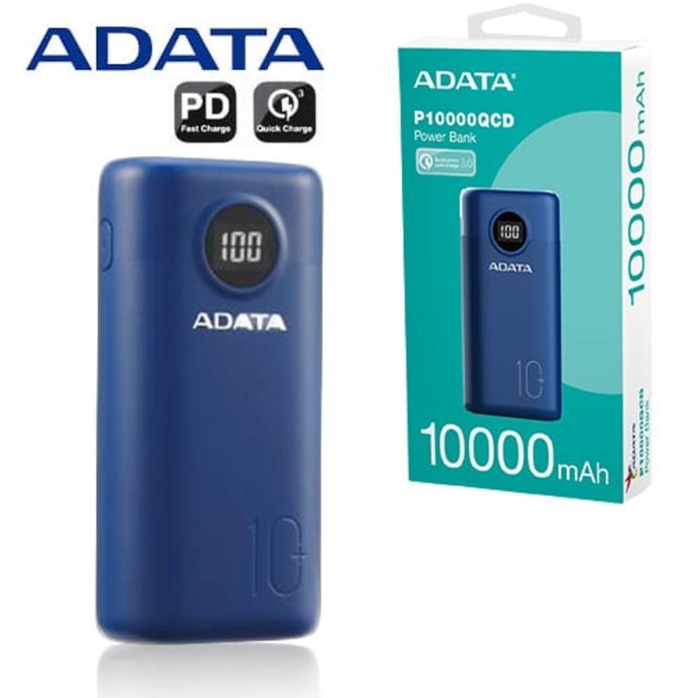ADATA P10000QCD Power Bank - Blue