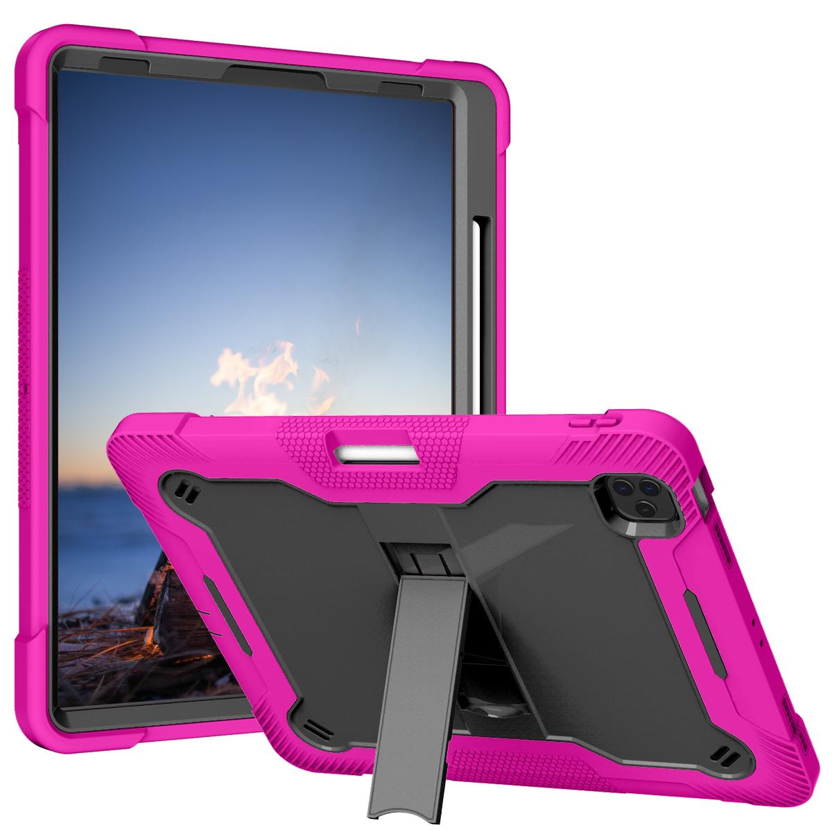 Samsung Galaxy Tab A7 Lite 8.7 inch Tough Tablet Strong Kickstand Hybrid Case Cover - Hot Pink