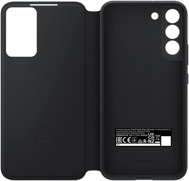 SAMSUNG Galaxy S22+ Plus Case S-View Flip Cover - Protective Phone Case, Tap Control, Cutting Edge Design - includes Microfiber Cleaning Cloth - Black, photo 4 of 4