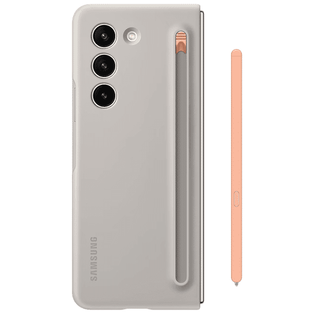 SAMSUNG Soft Back Case for Galaxy Z Fold5 (Built-in S Pen Slot, Sand), photo 2 of 2