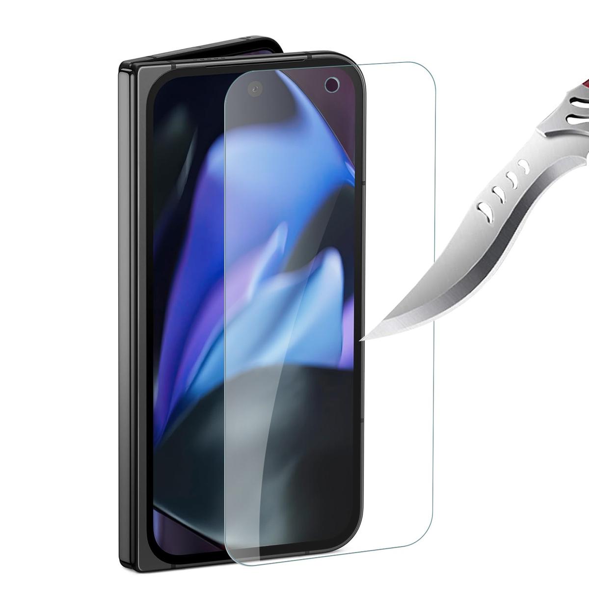 Google Pixel 9 Pro Fold Clear Tempered Glass Screen Protector, photo 2 of 2