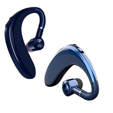 Wireless Headset S109 Bluetooth Mic v5.0 Ear Clip 18 Hours of Calling, Music Sports Earbuds Single Ear Headphone 360-degree Rotator for All Smartphones