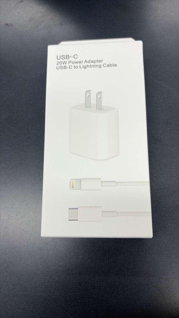 Apple 20W USB-C Fast Charger with USB-C to Lightning Cable | Original Charger| White