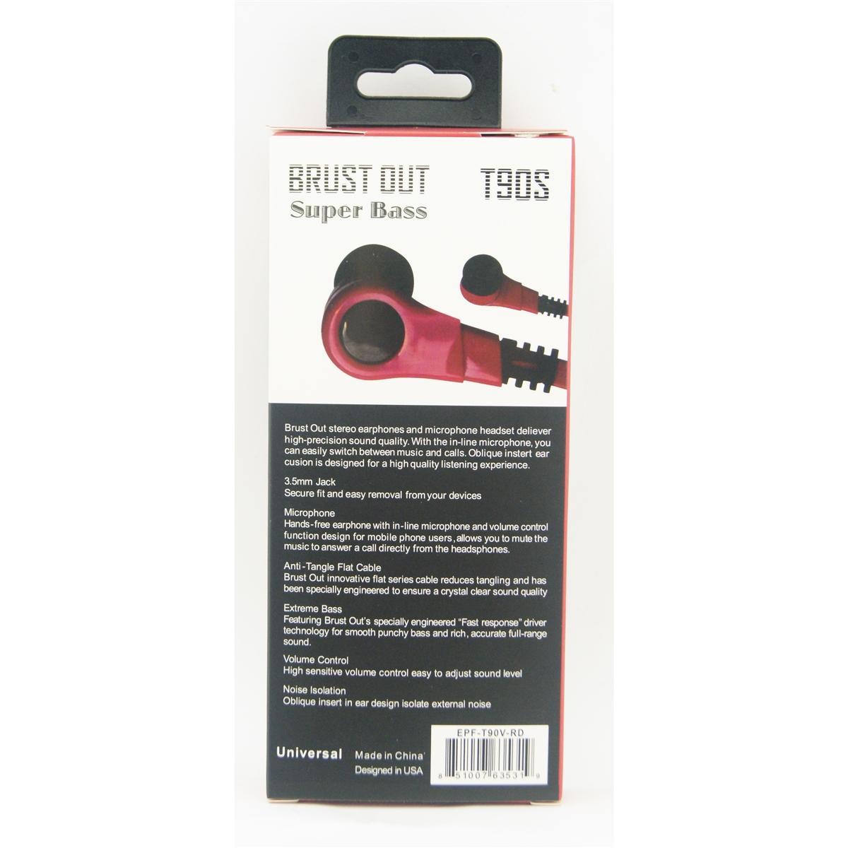 T90V Super Bass Tank Track Hands Free with Volume Control - Red, photo 3 of 4