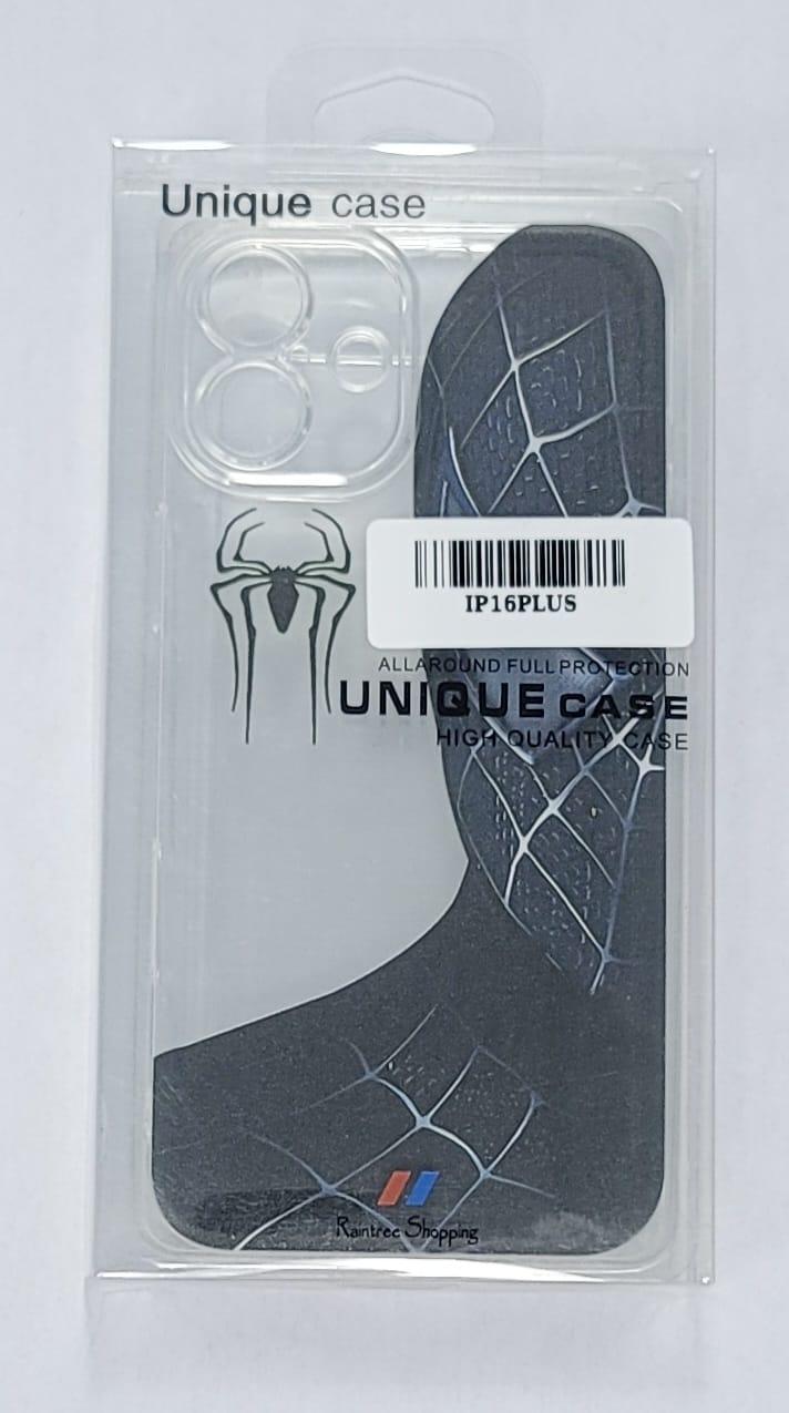 Black Spider-Man Venom Theme Case for iPhone 16 Plus – Unique Hero Design