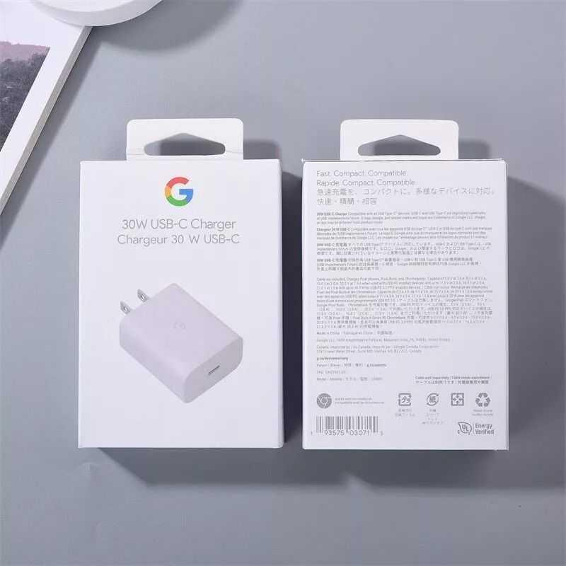 30W Google PD Type-C Fast Charger Adapter Cable For Google Pixel 7 6 5 Pro 6A