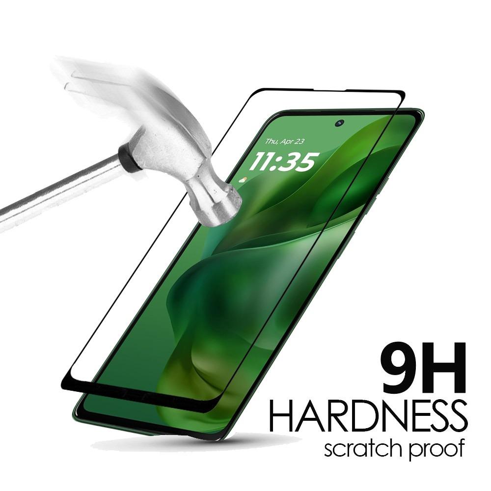 Moto G Power 2025/2026 Black Edged Tempered Glass Screen Protector, photo 3 of 4