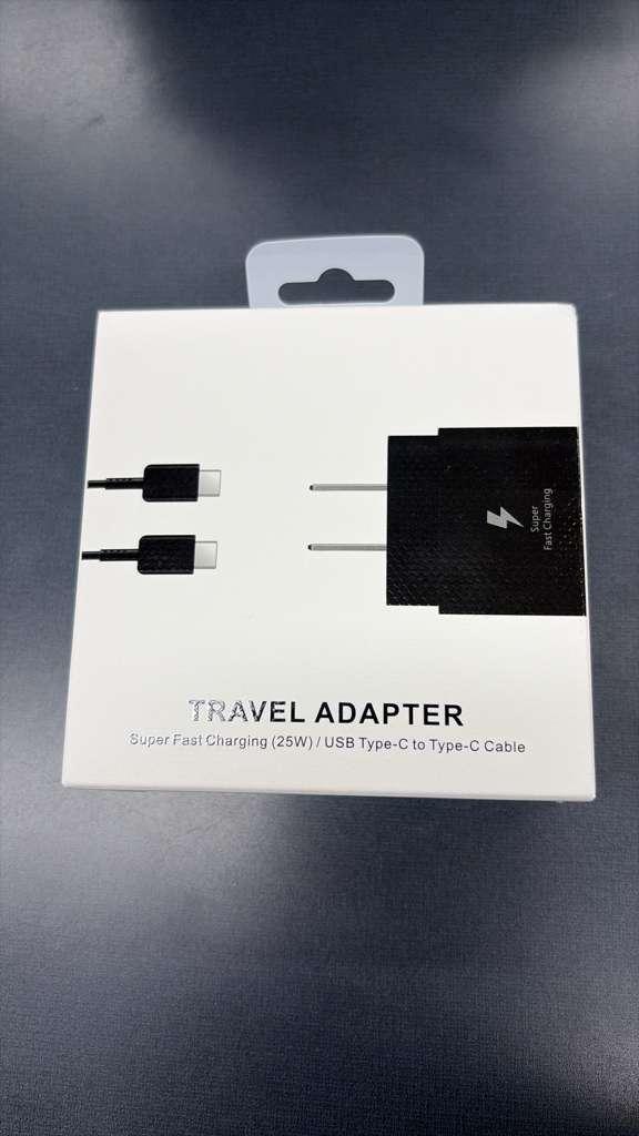 Original 25W Super Fast Charger For Samsung & IPhone with USB-C to USB-C Cable