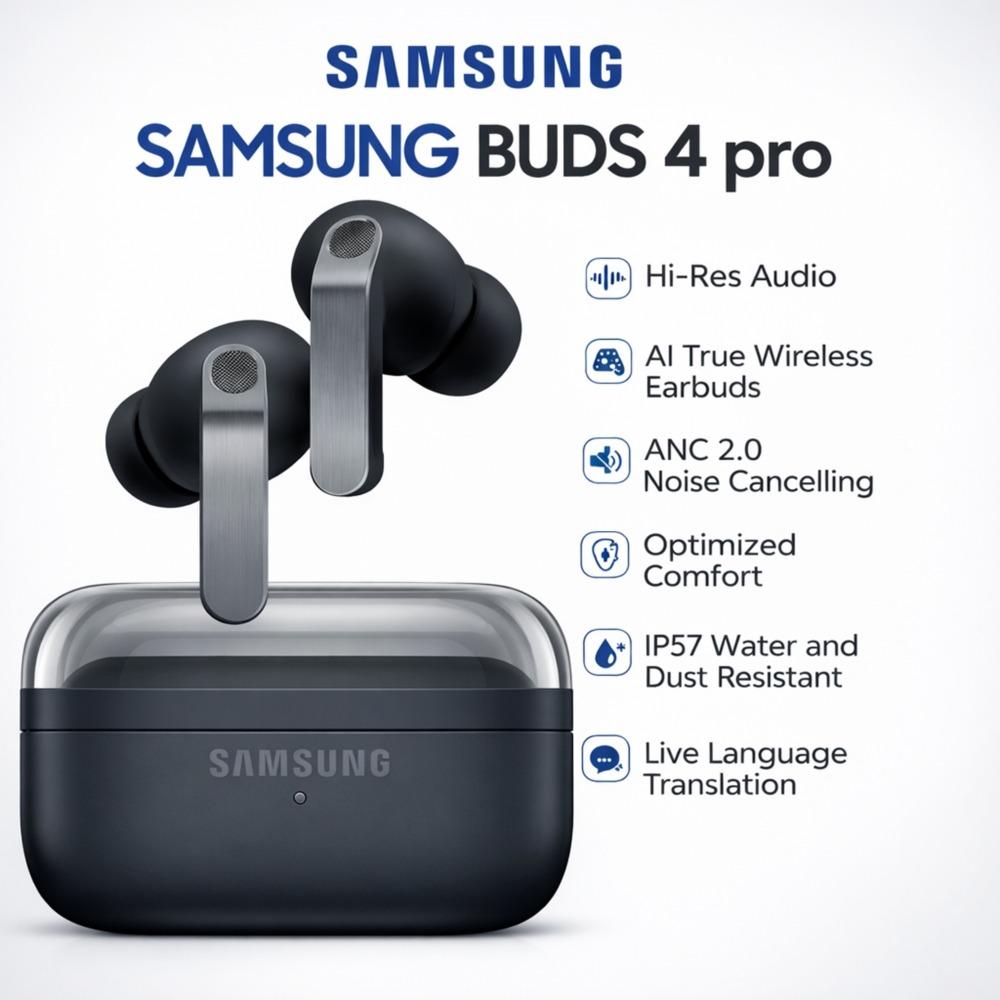 Samsung Galaxy Buds 4 Pro Wireless Earbuds - Black