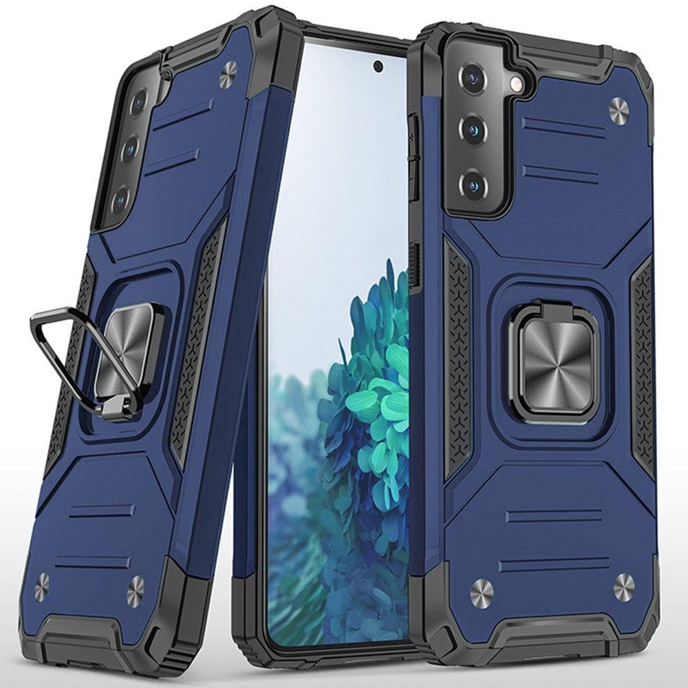 Samsung Galaxy s21 Plus, s30 Plus Robust Magnetic Kickstand Hybrid Case Cover - Blue