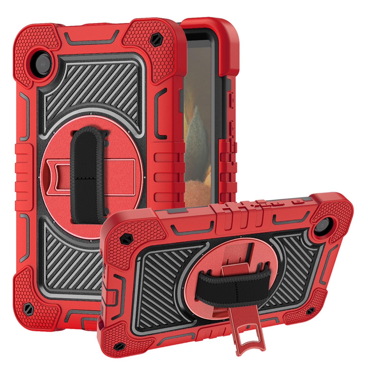 Samsung A9 8.7inch 3in1 Multi-Functional Tablet Case for Hand, Shoulder, Pencil & Stand - Red