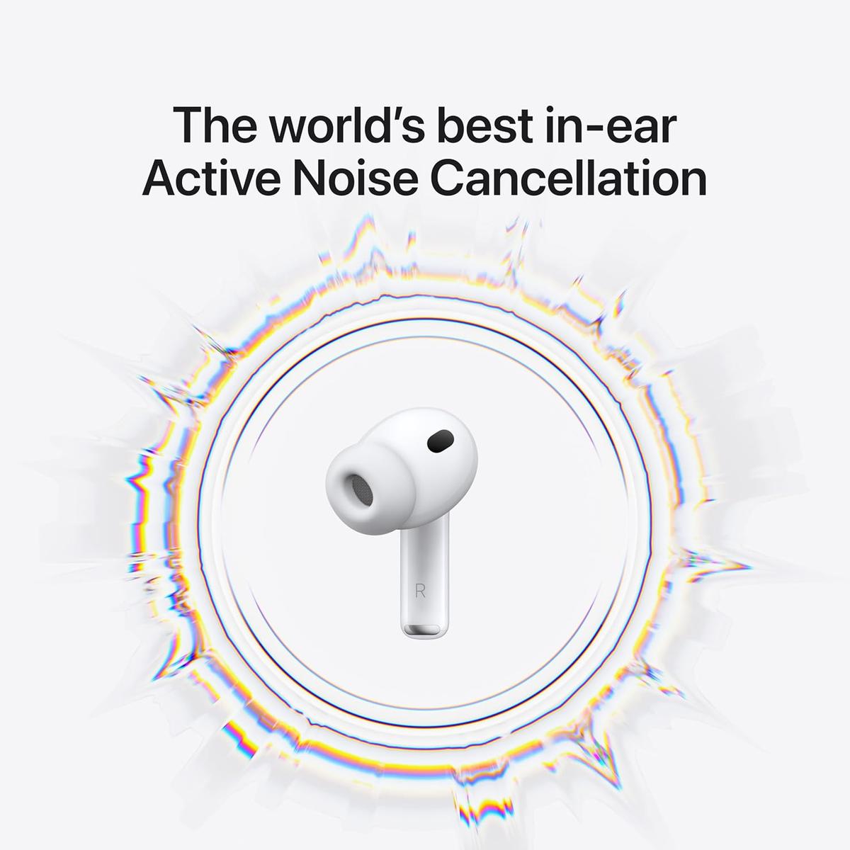 Original Apple AirPods Pro 3 Wireless Earbuds, Active Noise Cancellation, Live Translation, Heart Rate Sensing, Hearing Aid Feature, Bluetooth Headphones, Spatial Audio, High-Fidelity Sound, USB-C Charging, photo 2 of 6
