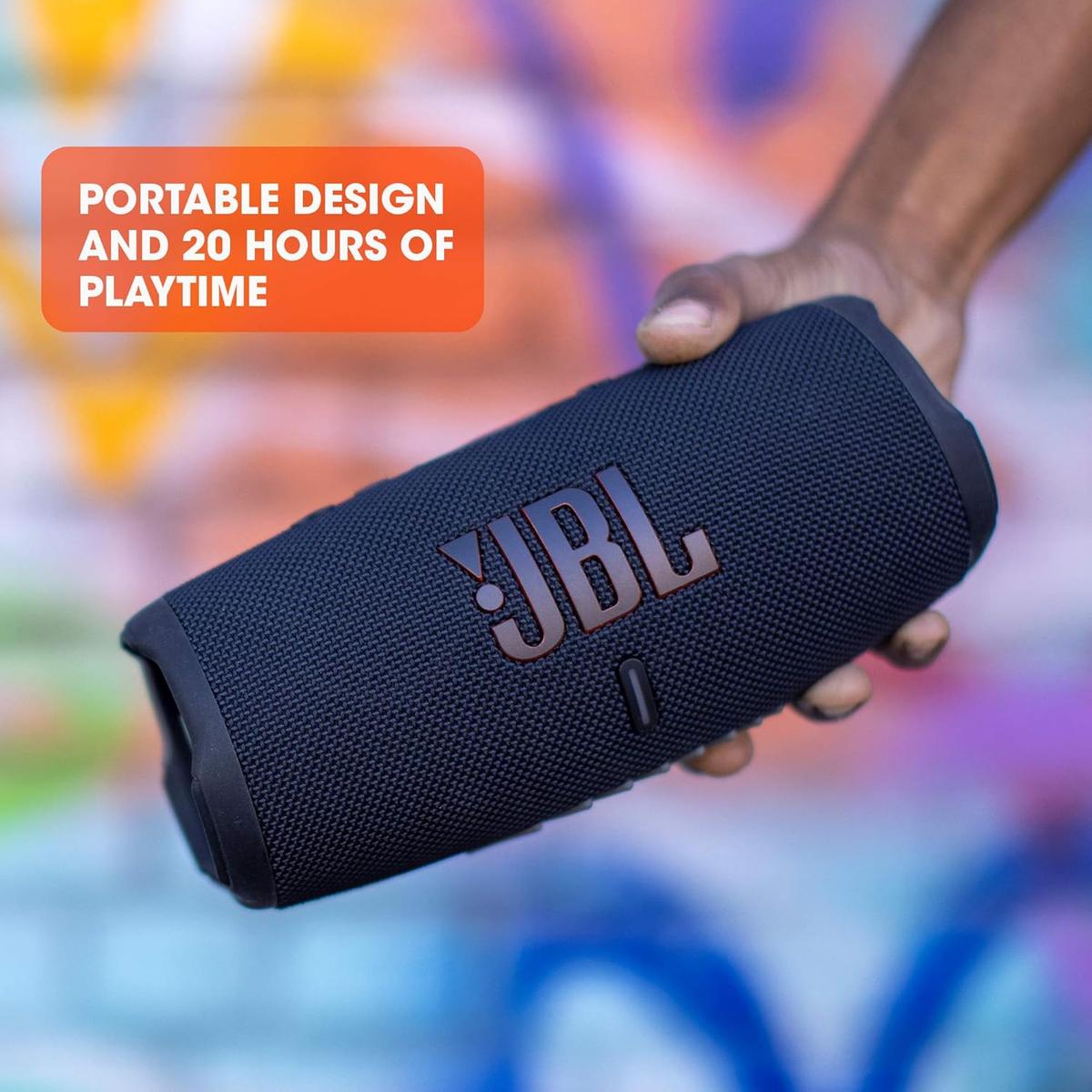 JBL CHARGE 5 - Portable Waterproof (IP67) Bluetooth Speaker with Powerbank USB Charge out, 20 hours playtime, JBL Partyboost (Black), photo 3 of 5