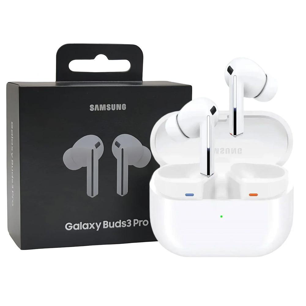Samsung Galaxy Buds 3 Pro AI True Wireless Bluetooth Earbuds, Noise Cancelling, Sound Optimization, Redesigned Comfort Fit, White [US Version