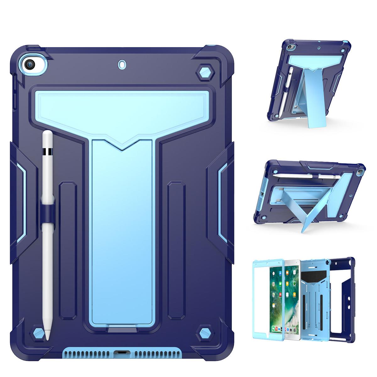 Apple iPad Pro 11inch 2024 Tablet Vertical 3in1 Tough Hybrid Kickstand - NavyBlue/Blue