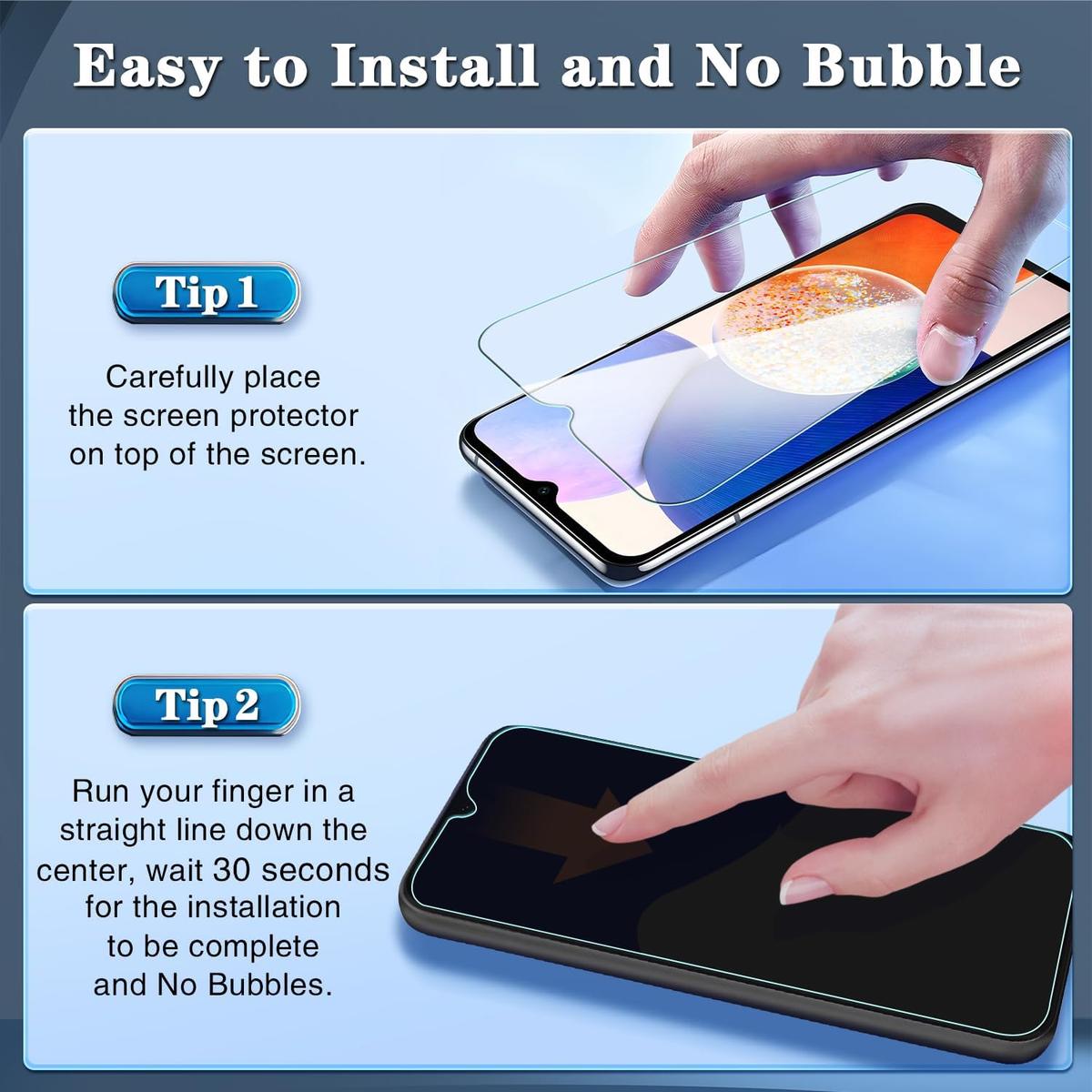 Tempered Glass Screen Protector for Samsung Galaxy A14 – Shatterproof, Anti-Scratch & HD Clear, photo 3 of 3