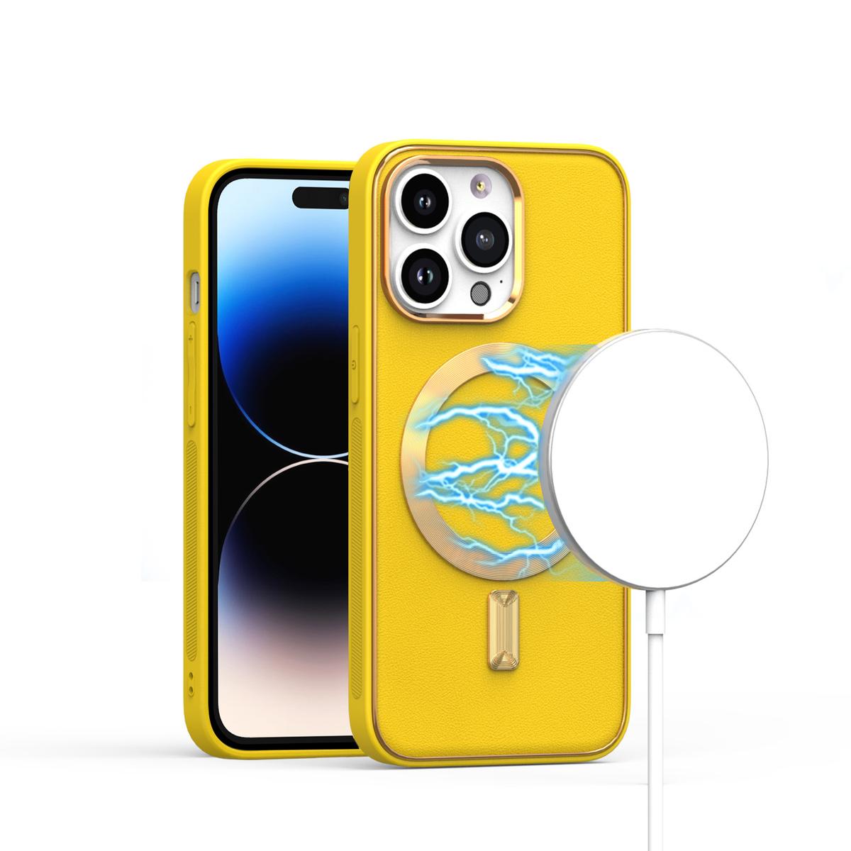 iPhone 14 PRO 6.1" Ultimate PU Leather [Magnetic Circle] Elegant Hybrid Case – Stylish MagSafe-Compatible Protection, photo 8 of 9
