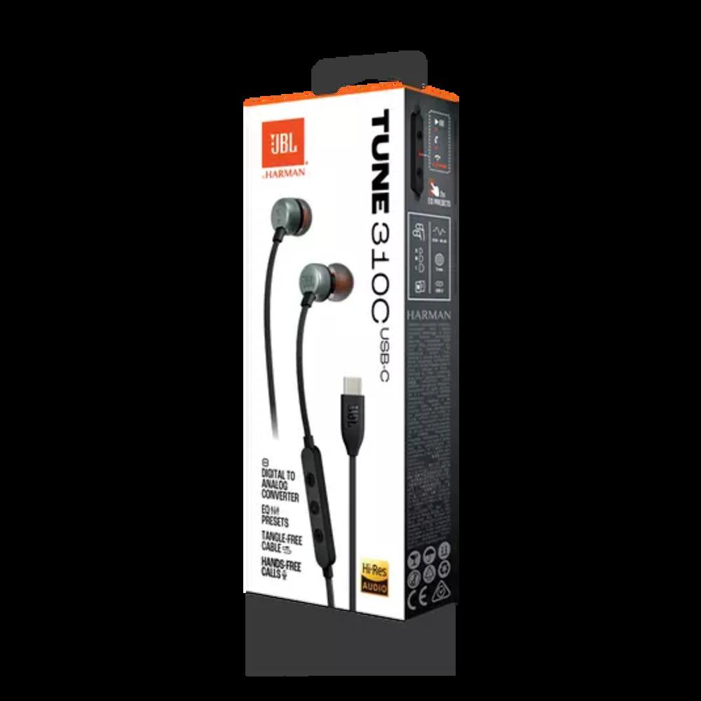 JBL Tune 310C - Wired Hi-Res in-Ear Headphones-BLACK