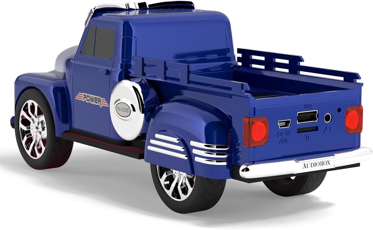 Audiobox TRK-5300BT Retro Car Toy Radio Ride with Bluetooth Truck Speaker- Blue, photo 3 of 6