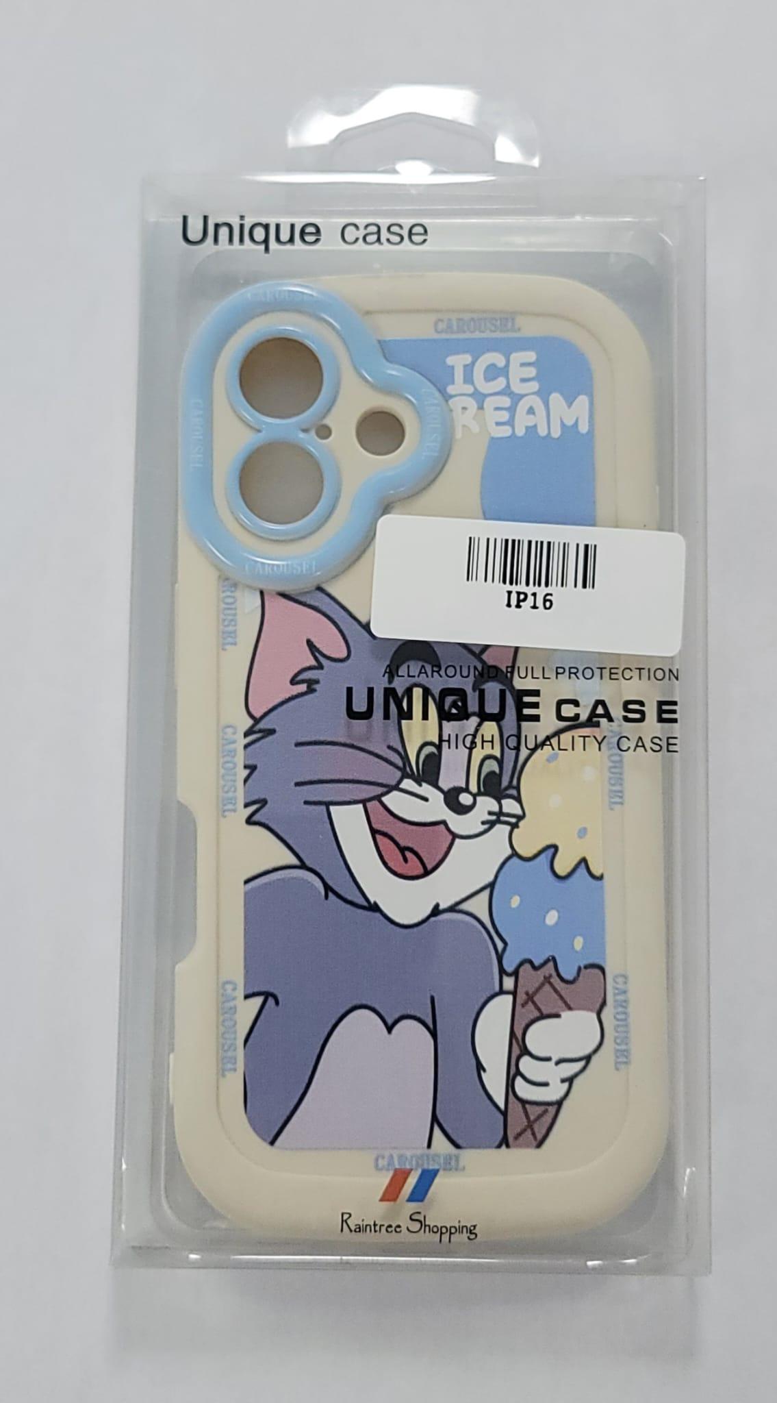 Tom’s Ice Cream Delight – Cartoon Phone Case (IP16)