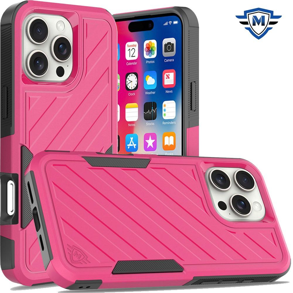 iPhone 16 Pro 6.3" METKASE Noble Lined Dual-Layer Hybrid Case | Shockproof Rugged Cover in Slide-Out Premium Packaging, photo 5 of 13