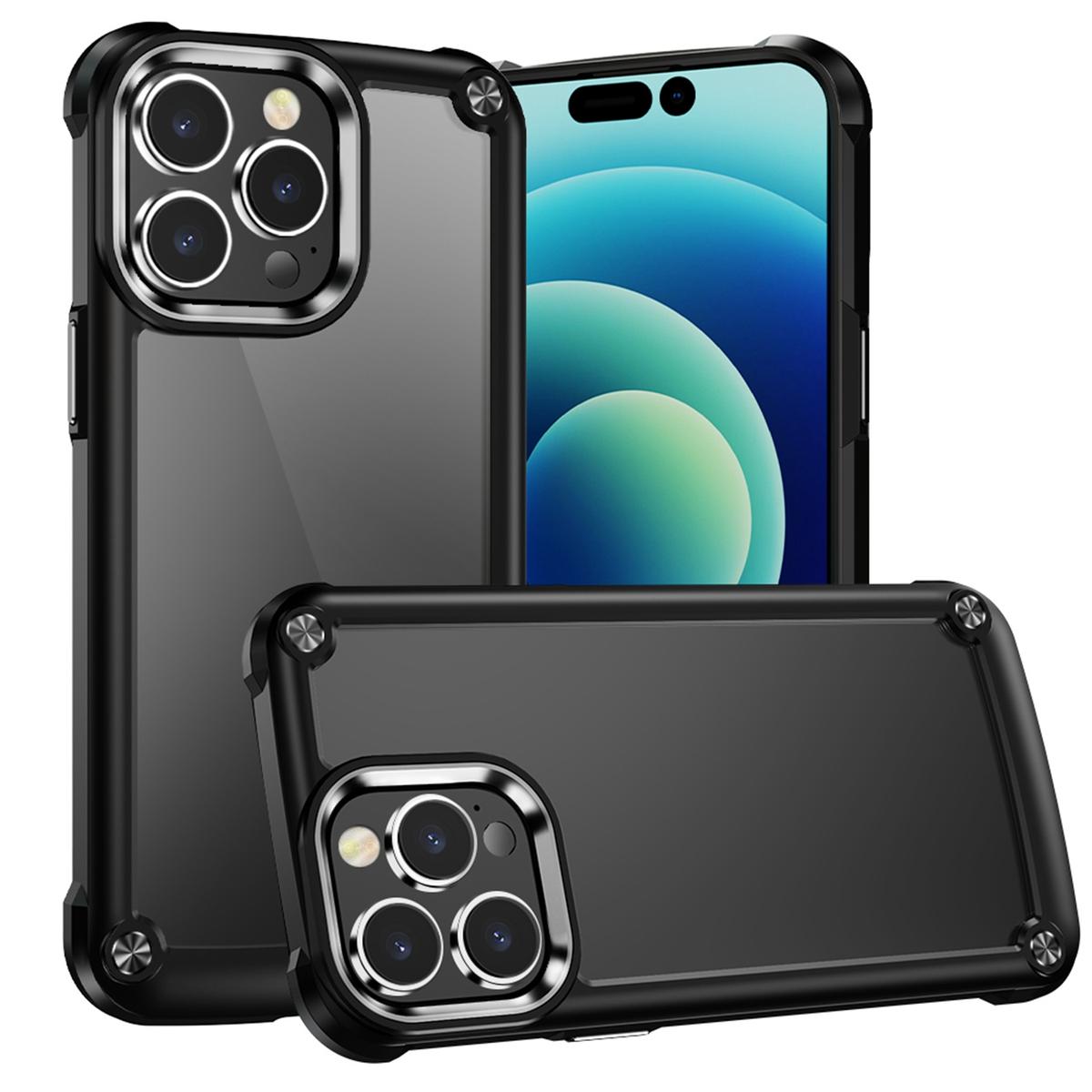 iPhone 15 Ultimate CaseX Transparent Hybrid with Metal Buttons & Camera Edge Protection