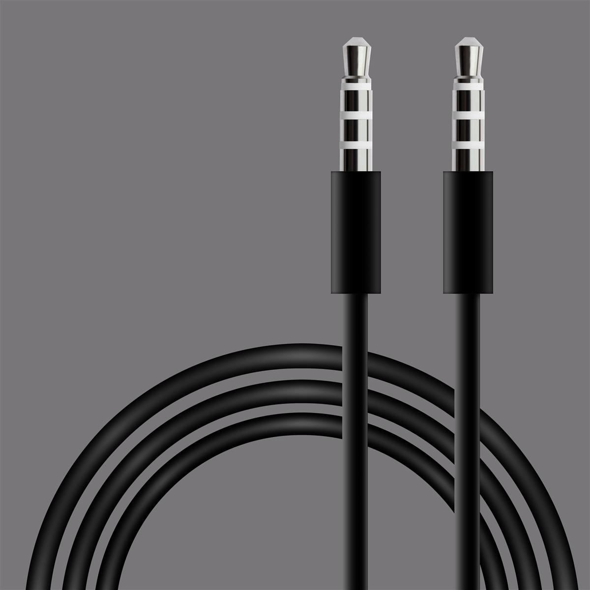 3.5mm Aux Smart Audio cable in Black With Package, photo 2 of 2