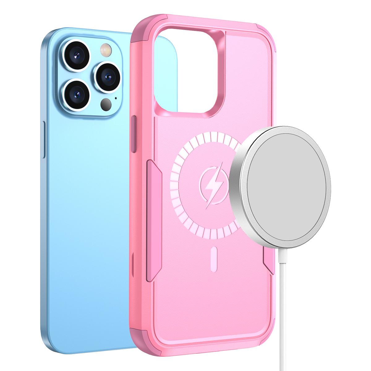 iPhone 14 PRO 6.1" Tough Shockproof Hybrid Case with [Magnetic Circle] – Rugged Protection & MagSafe Compatible, photo 2 of 7